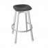 Eco Friendly Indoor Restaurant Furniture Emeco SU Series Bar Stool - Recycled Polyethylene Seats With Wooden Legs